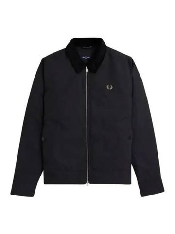 Fred Perry The Caban Jacket Black - FRED PERRY - BALAAN 1