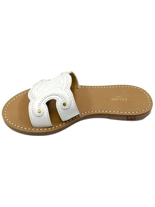 Triope Calfskin Mule White Women s Shoes 352413767C 01BC - CELINE - BALAAN 1