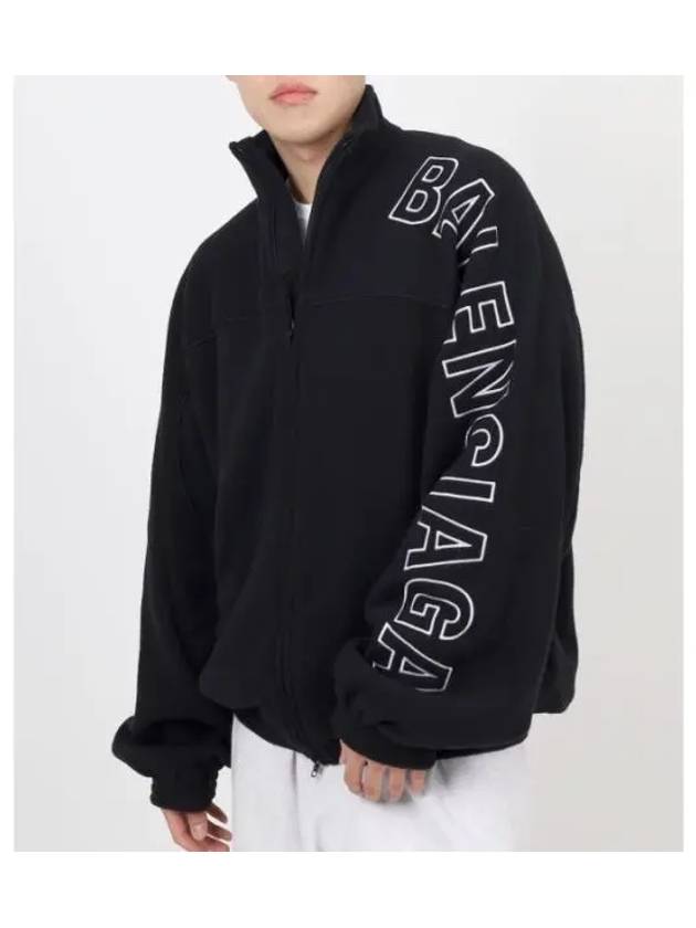 Logo Print Outline Track Jacket Black - BALENCIAGA - BALAAN 2