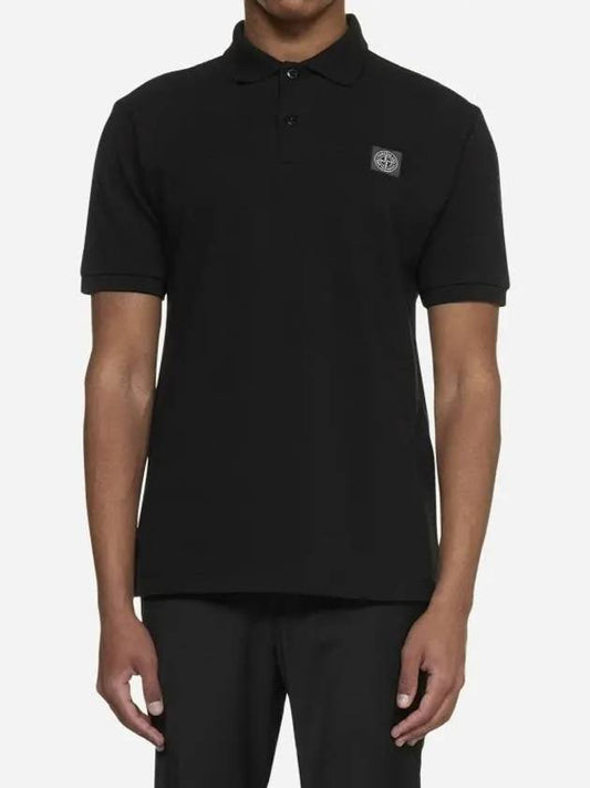 Logo Patch PK Shirt Black - STONE ISLAND - BALAAN.