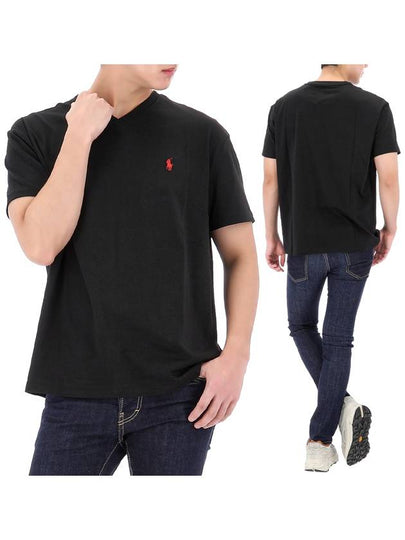 Embroidered Logo Pony Short Sleeve T-Shirt Black - POLO RALPH LAUREN - BALAAN 2