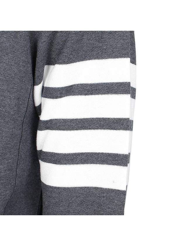 4 Bar Loopback Jersey Sweatshirt Dark Grey - THOM BROWNE - BALAAN 7