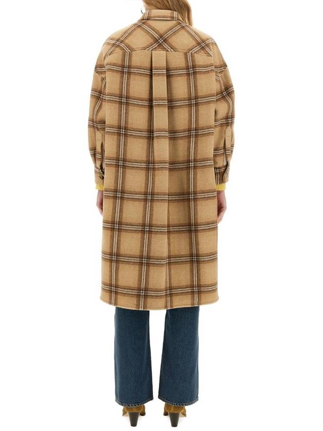 Pontizia Check Midi Coat MA0248FAB1D06I - ISABEL MARANT - BALAAN 4