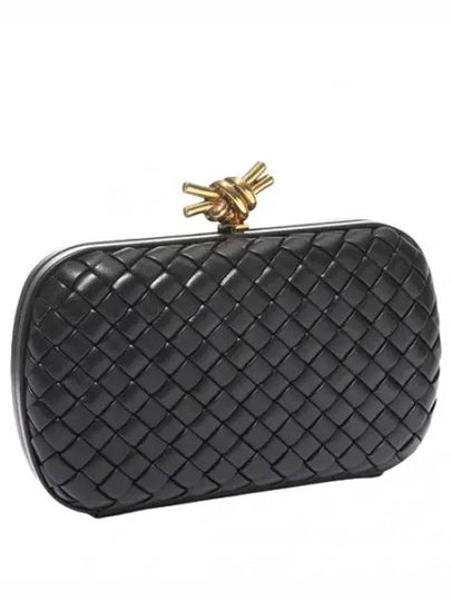 Knot Minaudiere Pouch Bag Black - BOTTEGA VENETA - BALAAN 2