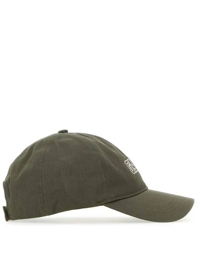 Embroid Logo Ball Cap Green - GANNI - BALAAN 4