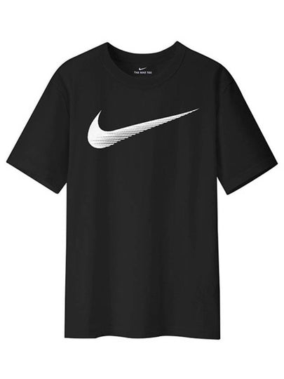 Swoosh Dri Fit Cotton Short Sleeve T-Shirt Black - NIKE - BALAAN 2