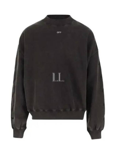 Print Cotton Sweatshirt Black - OFF WHITE - BALAAN 2