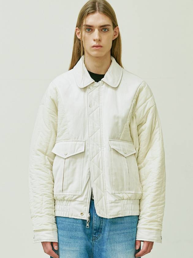 Reversible CWU 45P Flight Bomber Jacket Cream - KND - BALAAN 5