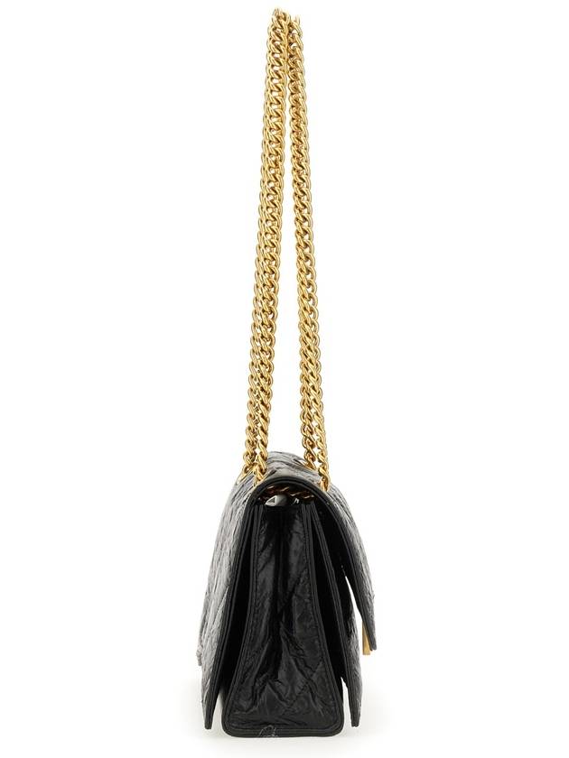 Women's Crush Logo Gold Chain Small Shoulder Bag Black - BALENCIAGA - BALAAN 6