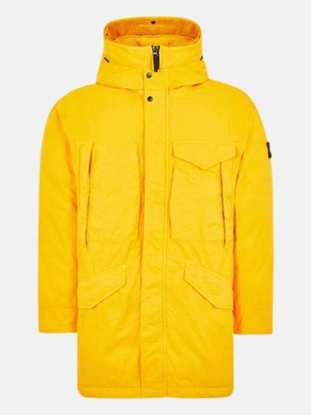 Opaque Nyoln Twill Down Parka Yellow - STONE ISLAND - BALAAN 1