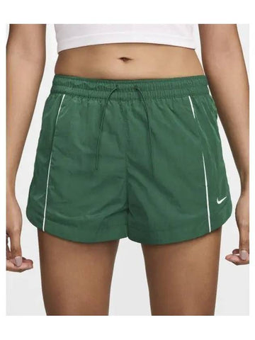 Windrunner Mid-Rise 2 Inch Woven Shorts Green - NIKE - BALAAN 1