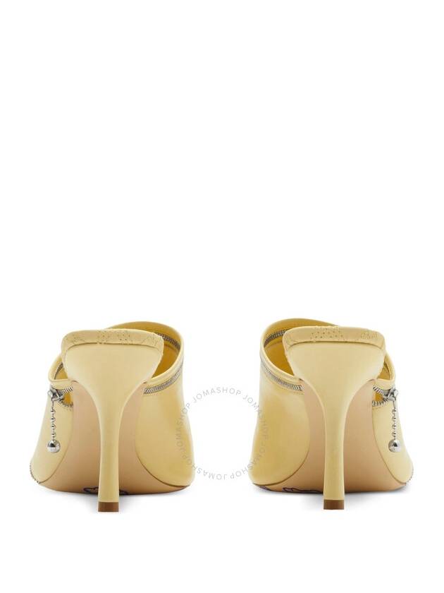 Deco zipped leather sandals 85mm - BURBERRY - BALAAN 4