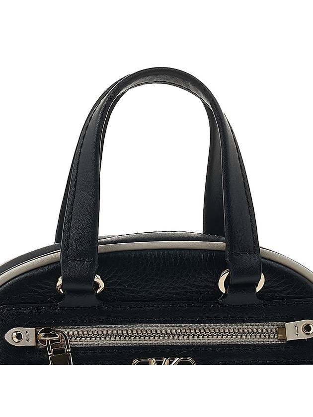 Williamsburg Small Pebbled Leather Satchel Tote Bag Black - MICHAEL KORS - BALAAN 9