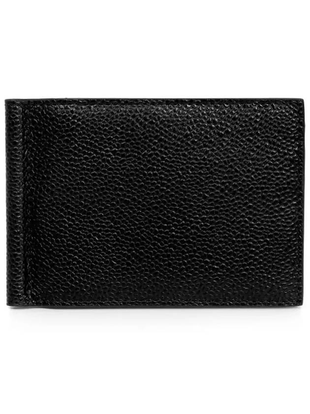 Men's Three Stripes Tab Classic Money Clip Card Wallet Black - THOM BROWNE - BALAAN 4