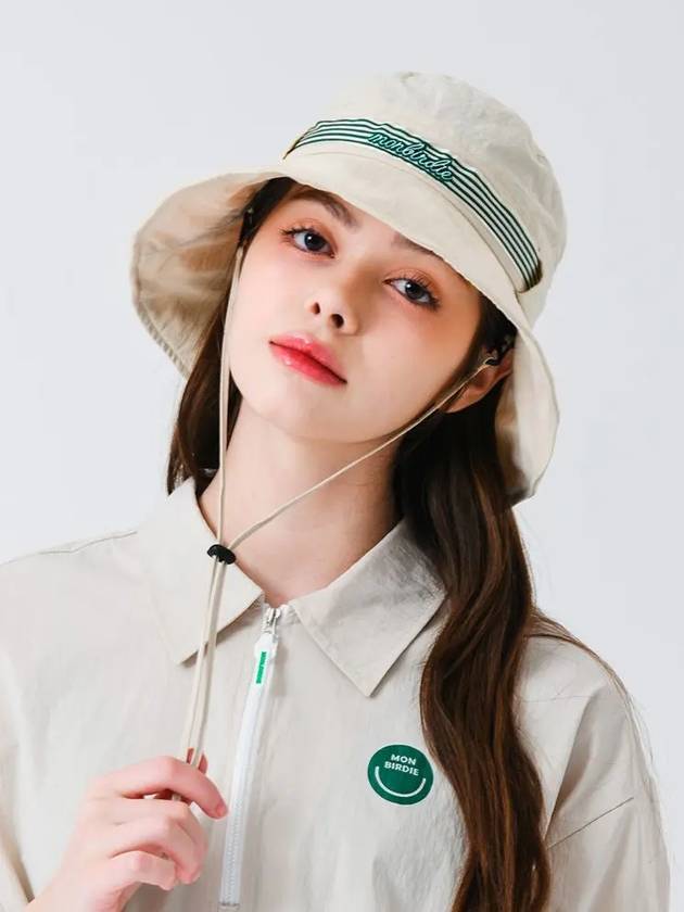 Ribbon Tunnel Cruise Bucket Hat BEIGE - MONBIRDIE GOLF - BALAAN 3