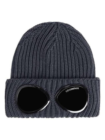 Signature GoGGles Wool Beanie Grey - CP COMPANY - BALAAN 1