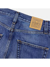 Logo Patch High Waisted Denim Jeans Blue - TOTEME - BALAAN 5