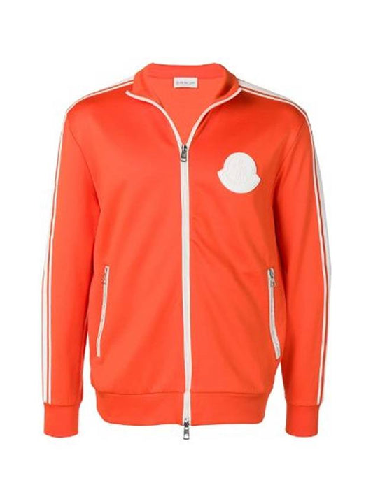 big logo zip-up jacket orange - MONCLER - BALAAN.
