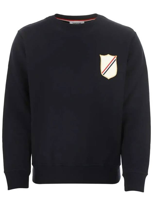 Men's Crest Patch Sweatshirt Navy - THOM BROWNE - BALAAN 3