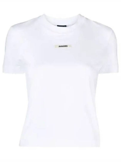 Le Gros Grain Short Sleeve T-Shirt White - JACQUEMUS - BALAAN 2