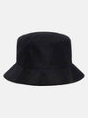 Men's Embroidered Logo Big Stock Bucket Hat Black - STUSSY - BALAAN 4