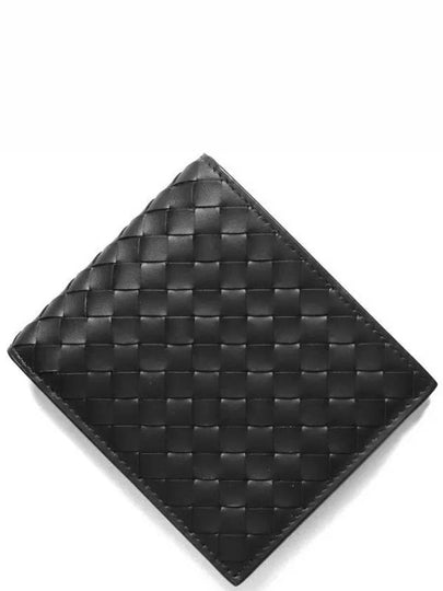 Intrecciato Weaving Half Wallet Black - BOTTEGA VENETA - BALAAN 2