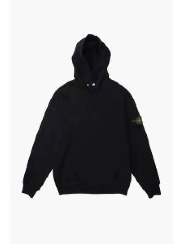 Compass Badge Cotton Hoodie Black - STONE ISLAND - BALAAN 2