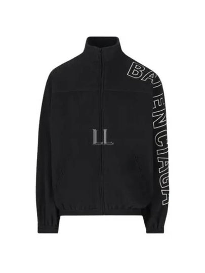 Logo Print Outline Track Jacket Black - BALENCIAGA - BALAAN 2