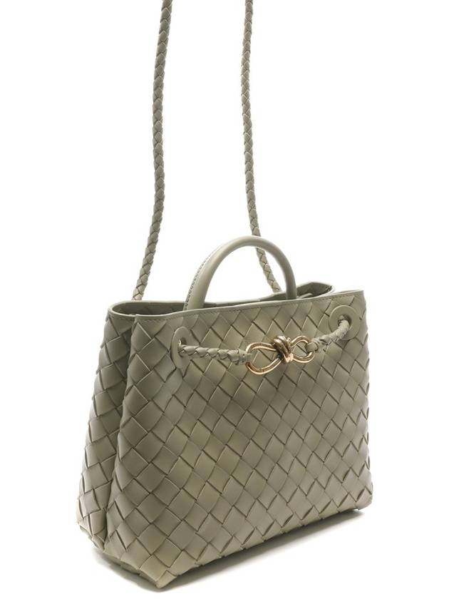 Andiamo Small Tote Bag Green - BOTTEGA VENETA - BALAAN 4