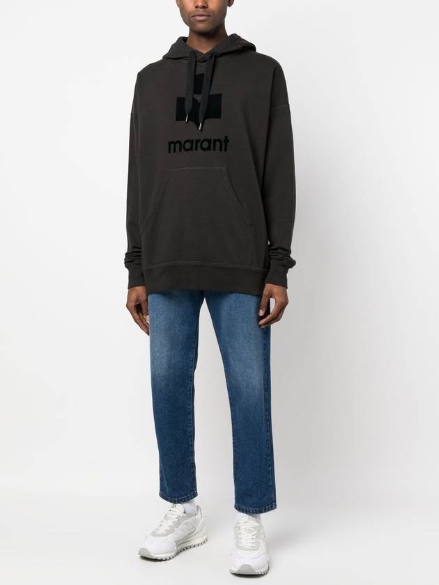 Miley Logo Hoodie Faded Black - ISABEL MARANT - BALAAN 4