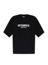 Logo Print Short Sleeve T-Shirt Black - VETEMENTS - BALAAN 2