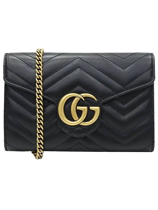 GG Marmont Matelasse Mini Crossbody Bag Black - GUCCI - BALAAN 2