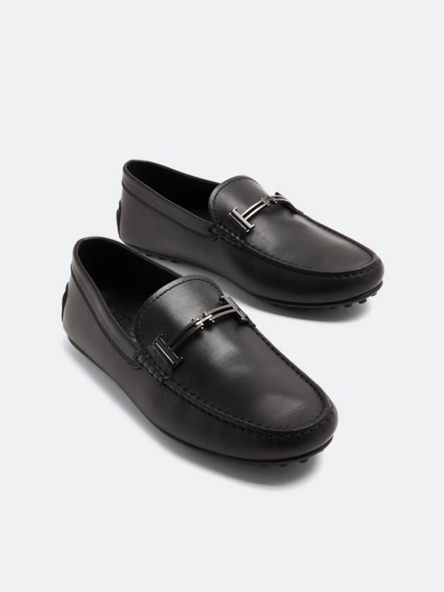 City Gommino Leather Driving Shoes Black - TOD'S - BALAAN 3