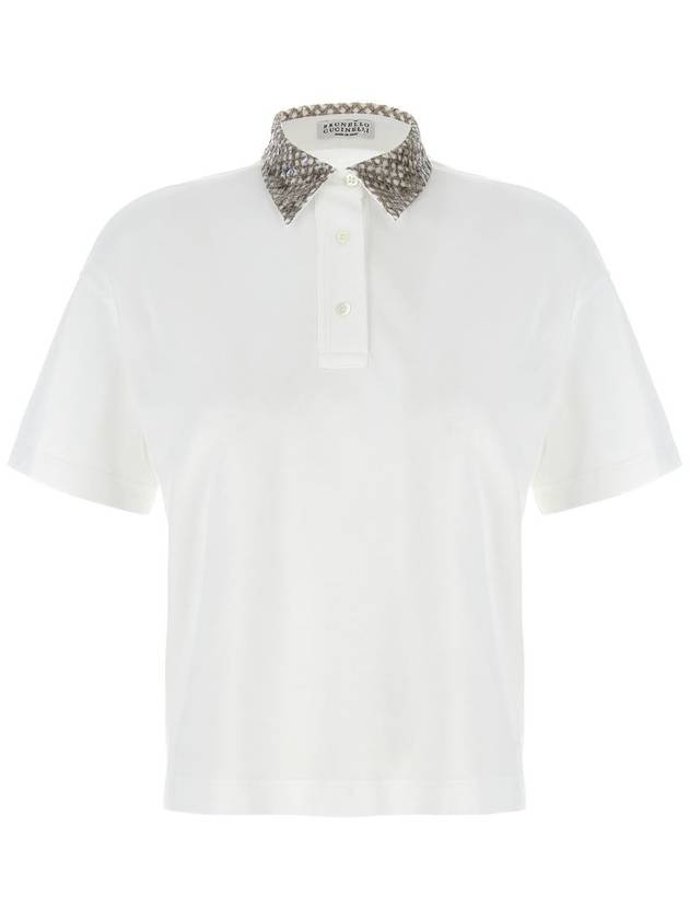 Brunello Cucinelli Sequin Polo Shirt - BRUNELLO CUCINELLI - BALAAN 1