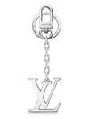 LV Initials Bag Charm Key Holder Silver - LOUIS VUITTON - BALAAN 1