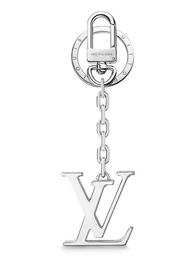 LV Initials Bag Charm Key Holder Silver - LOUIS VUITTON - BALAAN 1