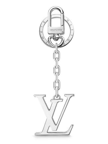 LV Initial Bag Charm Key Holder Silver - LOUIS VUITTON - BALAAN 1