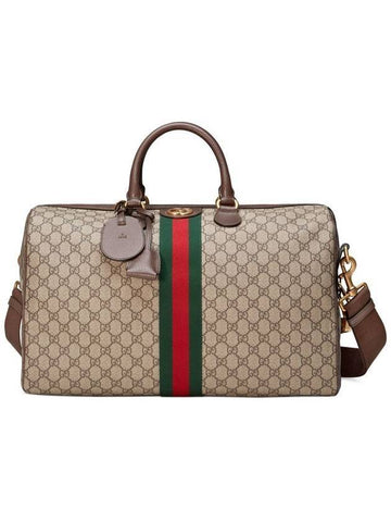 Ophidia GG Carry On Medium Duffel Bag Beige - GUCCI - BALAAN 1