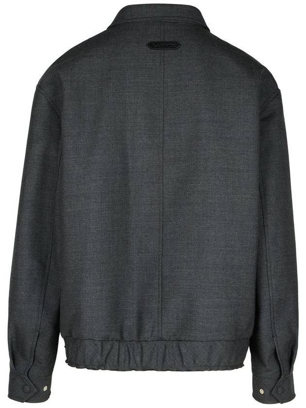 Lanvin Grey Wool Jacket - LANVIN - BALAAN 3