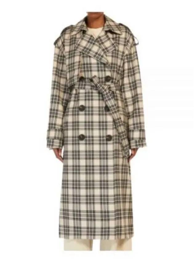 Double breasted wool trench coat 21260129 001 21260129600 676491 - MAX MARA - BALAAN 1