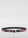 Shiffie Leather Belt Red Black - BALLY - BALAAN 4