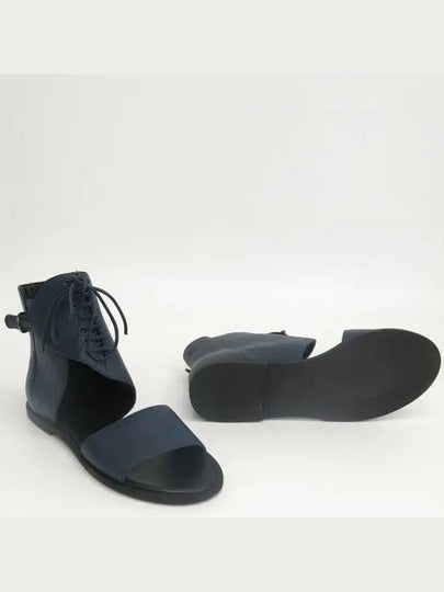 JN22060 Navy Leather Women s Sandals - JIL SANDER - BALAAN 2