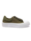 Deck Plimsol Low Top Sneakers Khaki - ALEXANDER MCQUEEN - BALAAN 1