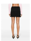 Short Cotton A-Line Skirt Black - COURREGES - BALAAN 7