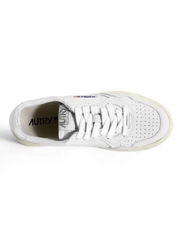 Medalist Goatskin Low Top Sneakers White - AUTRY - BALAAN 4