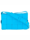 Cassette Intrecciato Small Cross Bag Blue - BOTTEGA VENETA - BALAAN 2