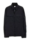 Flat Nylon Zip-Up Jacket Black - CP COMPANY - BALAAN 2