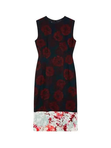 Women s Floral Pattern Block One Piece Dark Plum - DRIES VAN NOTEN - BALAAN 1