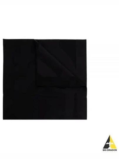 Cassandra Monogram Wool Jacquard Scarf Black - SAINT LAURENT - BALAAN 2