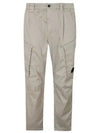 Stretch Sateen Loose Cargo Straight Pants Grey - CP COMPANY - BALAAN 2